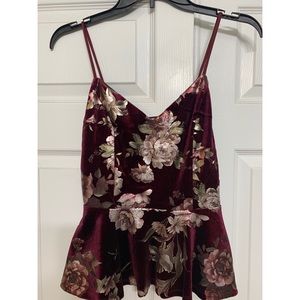 Velvet tank top